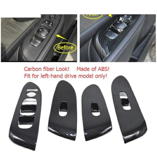アクセサリー 適用: 日産 ムラーノ 2015 2016 2017 2018 ABS インナー ドア ハンドル ホルダー ウインドウ リフト ボタン スイッチ カバー トリム AL-PP-1187 AL Interior parts for cars