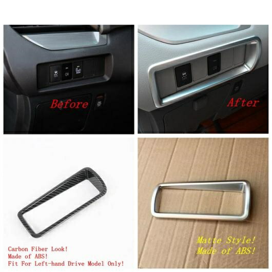 AL ヘッド ライト ランプ スイッチ ボタン パネル カバー トリム ガーニッシュ 適用: トヨタ シエナ XL30 2011-2020 カーボン調 マット AL-PP-1209