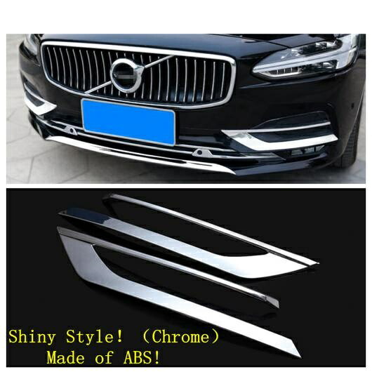 アクセサリー 適用: ボルボ/VOLVO S90 2017 2018 2019 フロント バンパー フォグライト ランプ フレーム カバー トリム ABS クローム エクステリア キット AL-PP-1233 AL Exterior parts for cars|オートパーツエージェンシー