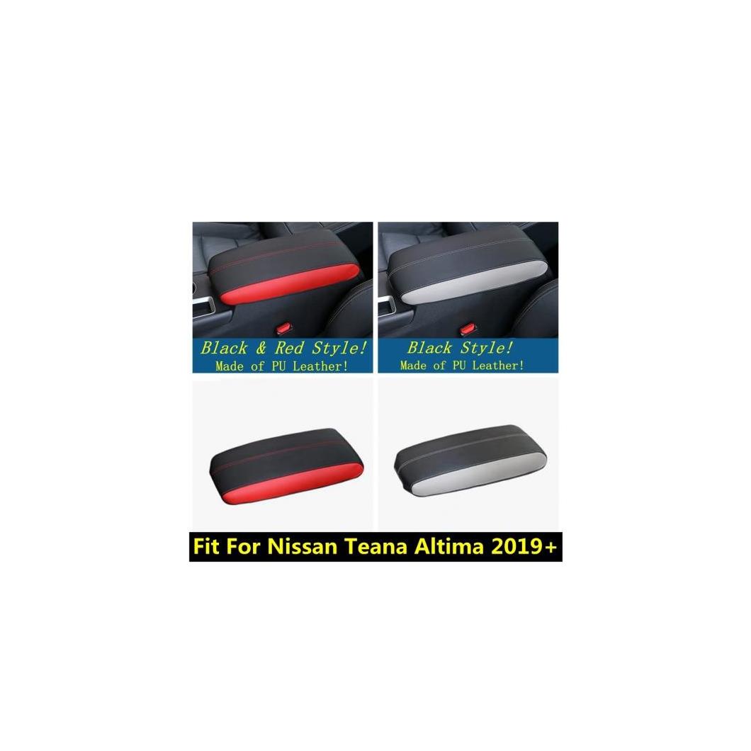 アームレスト ボックス 保護 カバー ホルスター PU レザー 適用: 日産 ティアナ/アルティマ 2019 2020 ブラック レッド スタイル インテリア インテリア AL-PP-1202 AL Interior parts for cars