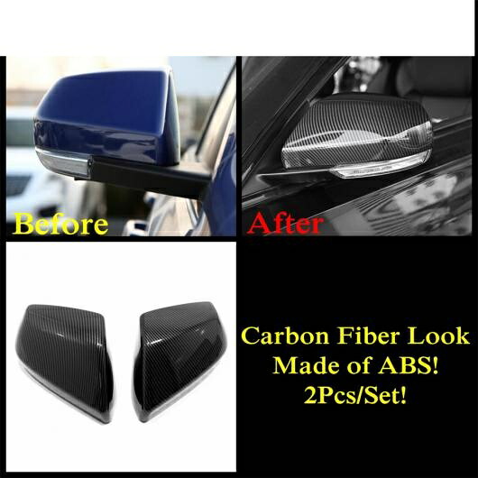 サイド ドア ハンドル グリップ/バックミラー ミラー カバー トリム ABS クローム/カーボン調 エクステリア 適用: キャデラック/CADILLAC CT4 2020-2022 タイプB AL-PP-1365 AL Exterior parts for cars