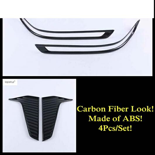 フロント/リア バンパー フォグライト ランプ カバー トリム ABS クローム/カーボン調 アクセサリー 適用: キャデラック/CADILLAC XT6 2020-2022 タイプF AL-PP-1434 AL Exterior parts for cars