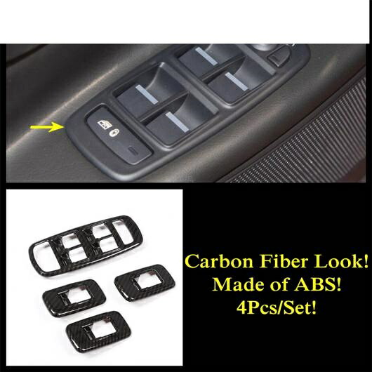 ABS カーボン調 インテリア ヘッド ライト ランプ ボタン/ステアリング ホイール フレーム カバー トリム アクセサリー 適用: ジャガー/JAGUAR XF XE 2016-2019 タイプC AL-PP-1520 AL Interior parts for cars