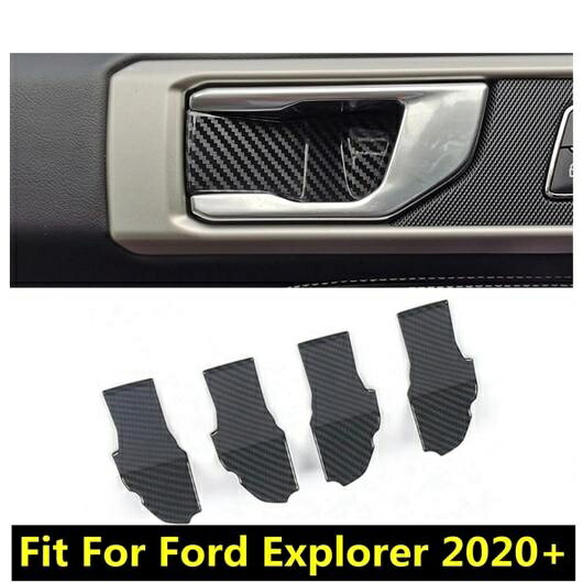 アクセサリー 適用: フォード/FORD エクスプローラー 2020-2022ドア プル ドアノブ ハンドル ボウル スティック カバー トリム カーボンファイバー インテリア AL-PP-1532 AL Interior parts cars