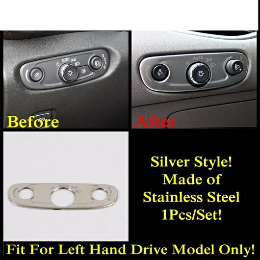 シルバー アクセサリー 適用: シボレー/CHEVROLET ブレイザー 2019-2022 ステンレス スチール レスト ペダル ギア ボックス パネル ヘッド ライト ランプ カバー トリム インテリア タイプC AL-PP-1625 AL Interior parts for cars｜オートパーツエージェンシー