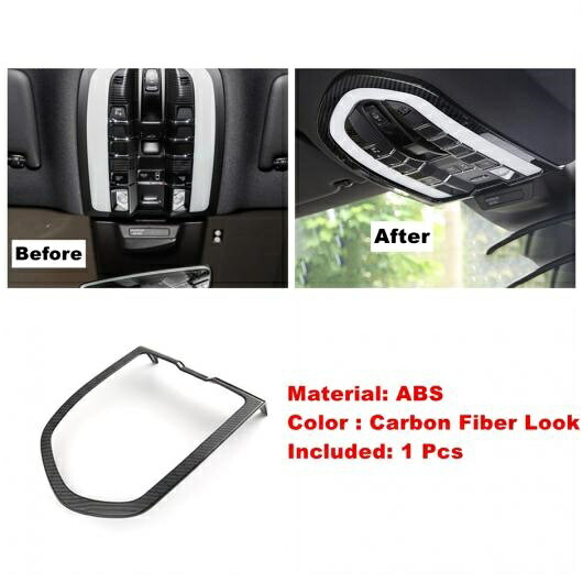 カーボン調 AC エア/リフト ボタン/ヘッド ランプ/カップホルダー カバー トリム 適用: ポルシェ/PORSCHE マカン 2014-2020 タイプC AL-PP-1652 AL Interior parts for cars|オートパーツエージェンシー