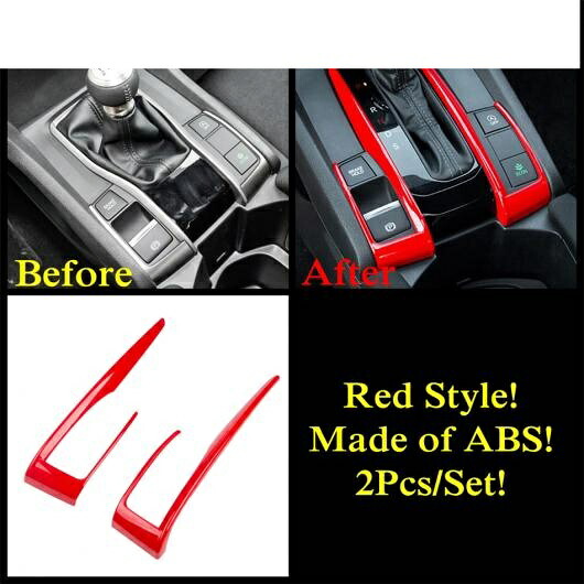 ピラー A スピーカー リード ライト ウインドウ リフト ギア シフト パネル カバー トリム レッド インテリア キット 適用: ホンダ シビック 2016-2020 アクセサリー タイプH AL-PP-1669 AL Interior parts for cars