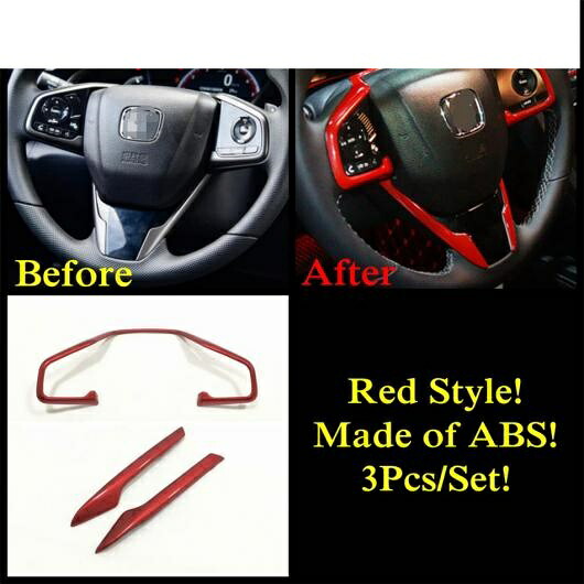 ピラー A スピーカー リード ライト ウインドウ リフト ギア シフト パネル カバー トリム レッド インテリア キット 適用: ホンダ シビック 2016-2020 アクセサリー タイプD AL-PP-1669 AL Interior parts for cars