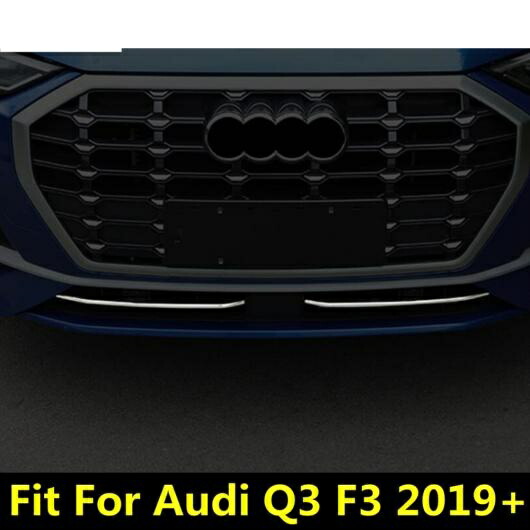 アクセサリー 適用: アウディ/AUDI Q3 F3 2019 2020 フロント バンパー グリル グリル レーシング ストリップ 装飾 カバー トリム ステンレス スチール エクステリア 2ピース AL-PP-1782 AL Exterior parts for cars