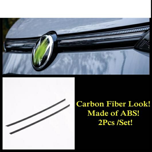 適用: VW フォルクスワーゲン/VOLKSWAGEN ゴルフ 8 MK8 2020-2022 フロント ミドル グリル メッシュ ガーニッシュ ストライプ インテリア カバー トリム カーボンファイバー アクセサリー カーボン調 AL-PP-1897 AL Exterior parts for