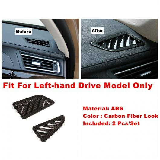 カーボン調 ステアリング ホイール エア AC ギア ヘッド ダッシュボード カバー トリム アクセサリー 適用: BMW 7シリーズ F01 F02 F03 F04 2009-2015 タイプG AL-PP-1982 AL Interior parts for cars