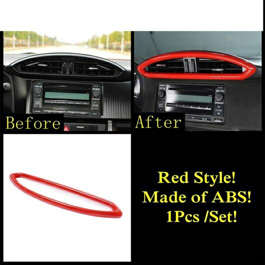 レッド アクセサリー 適用: スバル BRZ/トヨタ GT86 2013-2021 アームレスト ドア ストリップ ハンドル ボウル AC エア ホイール ギア シフター パネル カバー トリム タイプI AL-PP-1987 AL Interior parts for cars