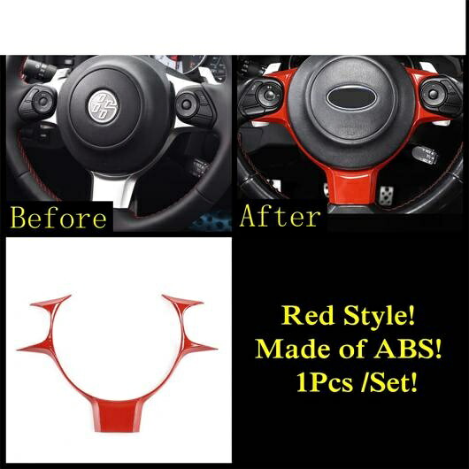 レッド アクセサリー 適用: スバル BRZ/トヨタ GT86 2013-2021 アームレスト ドア ストリップ ハンドル ボウル AC エア ホイール ギア シフター パネル カバー トリム タイプC AL-PP-1987 AL Interior parts for cars