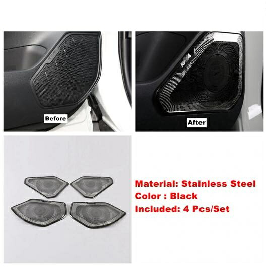 インナー ドア ハンドル ボウル ステレオ スピーカー オーディオ サウンド カバー トリム 適用: トヨタ RAV4 RAV 4 XA50 2019-2022 アクセサリー-スタイリング タイプB AL-PP-1989 AL Interior parts for cars