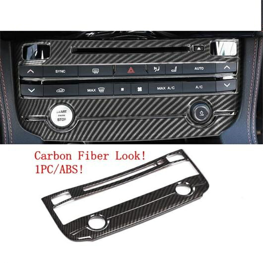 リフト ボタン ギア エア AC ライト コントロール パネル カバー トリム 適用: ジャガー/JAGUAR E-ペース 2018 2019 2020 アクセサリー インテリア カーボン調 タイプF AL-PP-2054 AL Interior parts for cars