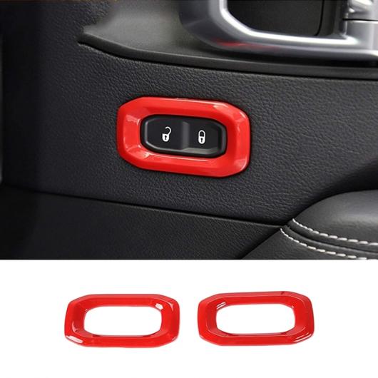 インテリア アクセサリー ドア ロック スイッチ ボタン インテリア ステッカー 適用: ジープ/JEEP ラングラー グラディエーター JL 2018 + AL-OO-4235 AL Interior parts for cars｜オートパーツエージェンシー