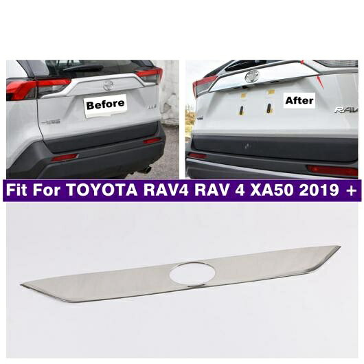 テールゲート ドア ストリップ アクセント ガーニッシュ スタイリング リア トランク テール ゲート カバー キット 適用: トヨタ RAV4 RAV 4 XA50 2019-2022 AL-OO-9035 AL Exterior parts for cars
