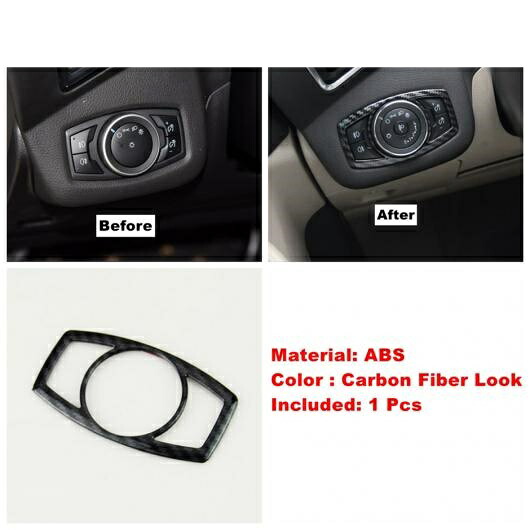 カーボン調 フロント フォグ ランプ/ダッシュボード エア AC/ドア ボウル/ギア ボックス パネル カバー トリム 適用: フォード/FORD エスケープ/クーガ 2013-2019 タイプC AL-OO-9052 AL Interior parts cars