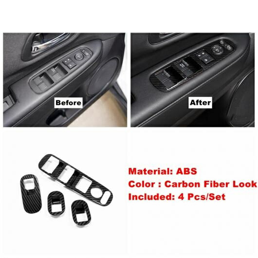カーボン調 インテリア キット ダッシュボード エア AC/ドア スピーカー/ハンドル ボウル カバー トリム 適用: ホンダ ベゼル/ヴェゼル HR-V 2014-2021 タイプA AL-OO-9053 AL Interior parts for cars