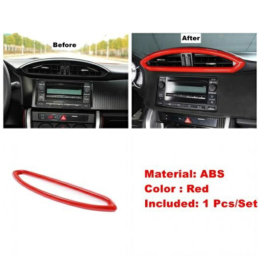 レッド エア AC/ドア ハンドル ボウル/リフト ボタン/ギア/セントラル コントロール パネル カバー トリム 適用: スバル BRZ/トヨタ GT86 2013-2021 タイプI AL-OO-9127 AL Interior parts for cars