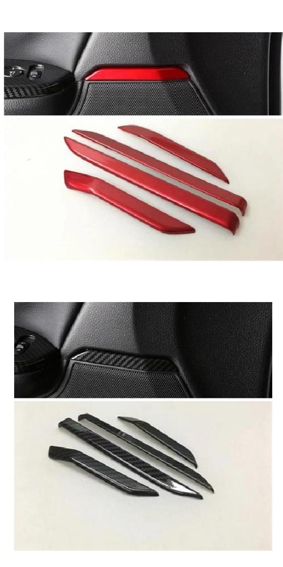 インテリア キット ドア ステレオ スピーカー オーディオ サウンド ストリップ トリム 適用: ホンダ CRV CR-V 2017-2020 レッド/カーボン調 モデル A・モデル B AL-OO-9430 AL Interior parts for cars