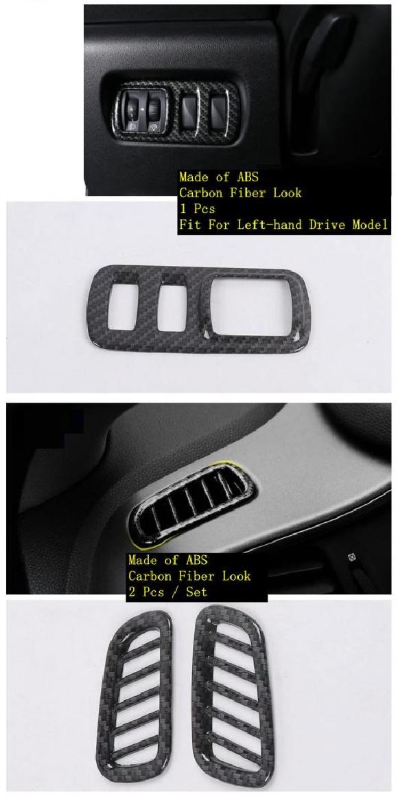 カーボン調 インテリア キット ピラー A/フロント/リア リード ランプ カバー トリム 適用: ルノー/RENAULT カジャー 2016-2020 モデル B・モデル E AL-OO-9483 AL Interior parts for cars 6,999円