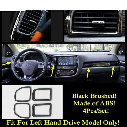 ウインドウ リフト ダッシュボード エア AC 吹き出し口 ハンドル ボウル スピーカー ヘッド ライト カバー トリム ABS アクセサリー 適用: 三菱 アウトランダー 2016-2020 モデル D AL-OO-9681 AL Interior parts for cars