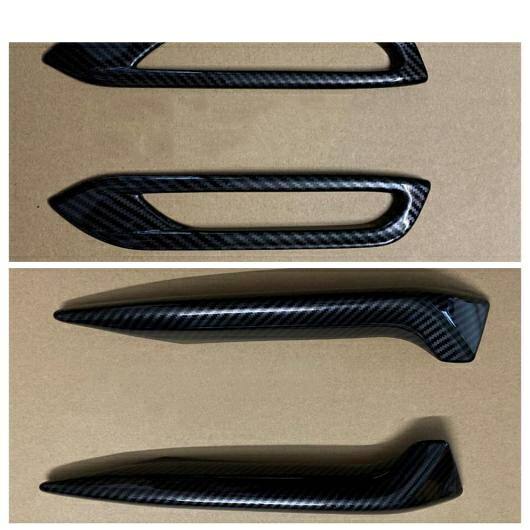 フロント リア フォグライト ランプ アイリッド アイブロー カバー トリム 適用: 日産 キャシュカイ J11 2018-2020 ABS クローム/カーボンファイバー アクセサリー キット モデル F AL-OO-9693 AL Exterior parts for cars