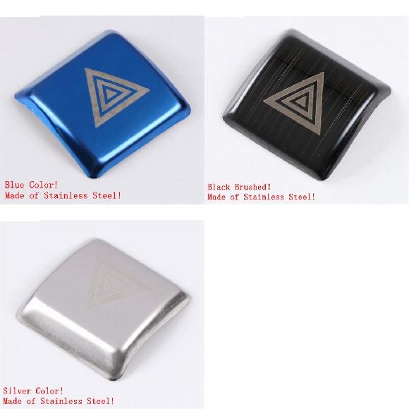 ダッシュボード ワーニング ライト ALERT プッシュ ボタン DANGER ランプ モールディング カバー キット トリム アクセサリー インテリア 適用: トヨタ カムリ ブルー～シルバー AL-OO-9705 AL Interior parts for cars