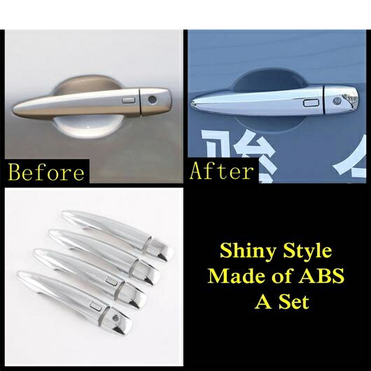 ABS クローム カーボンファイバー サイド ドア ハンドル ステッカー プロテクター カバー トリム アクセサリー エクステリア 適用: 日産 キャシュカイ J12 2022 2023 シャイニースタイル AL-OO-9804 AL Car parts｜オートパーツエージェンシー 9,295円