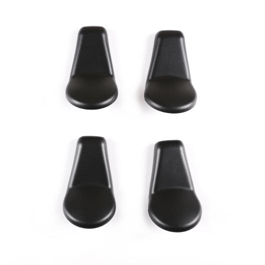 4ピース ABS ブラック パーツ シート フット スクリュー 保護 キャップ 装飾 カバー 適用: トヨタ タンドラ 2014-2020 インテリア スタイリング アクセサリー ブラック AL-PP-2380 AL Interior parts for cars