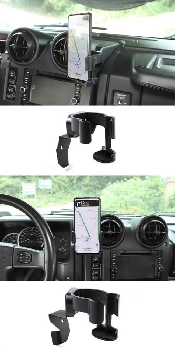 センター コンソール 電話 ブラケット モバイル 電話 ホルダー スタンド イン マグネットなし GPS マウント サポート 適用: ハマー/HUMMER H2 スタイル C 右・スタイル D 左 AL-PP-2820 AL Car parts｜オートパーツエージェンシー