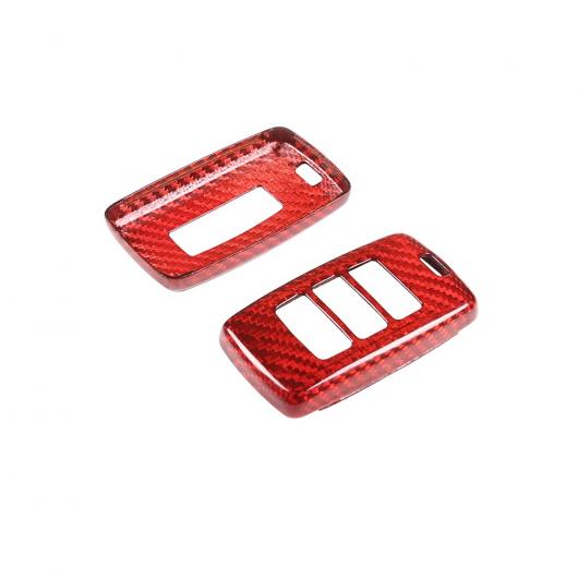 適用: ジャガー/JAGUAR E-ペース キー シェル キー 装飾 保護 カバー リアル カーボンファイバー レッド テクスチャ レッドカーボン AL-PP-2989 AL Interior parts for cars