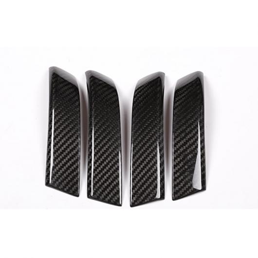 適用: フォルクスワーゲン/VOLKSWAGEN トゥアレグ 2011-2018 リアル カーボンファイバー インテリア ドア ハンドル トリム インテリア アクセサリー 4ピース ブラックカーボン AL-PP-3007 AL Interior parts for cars｜オートパーツエージェンシー