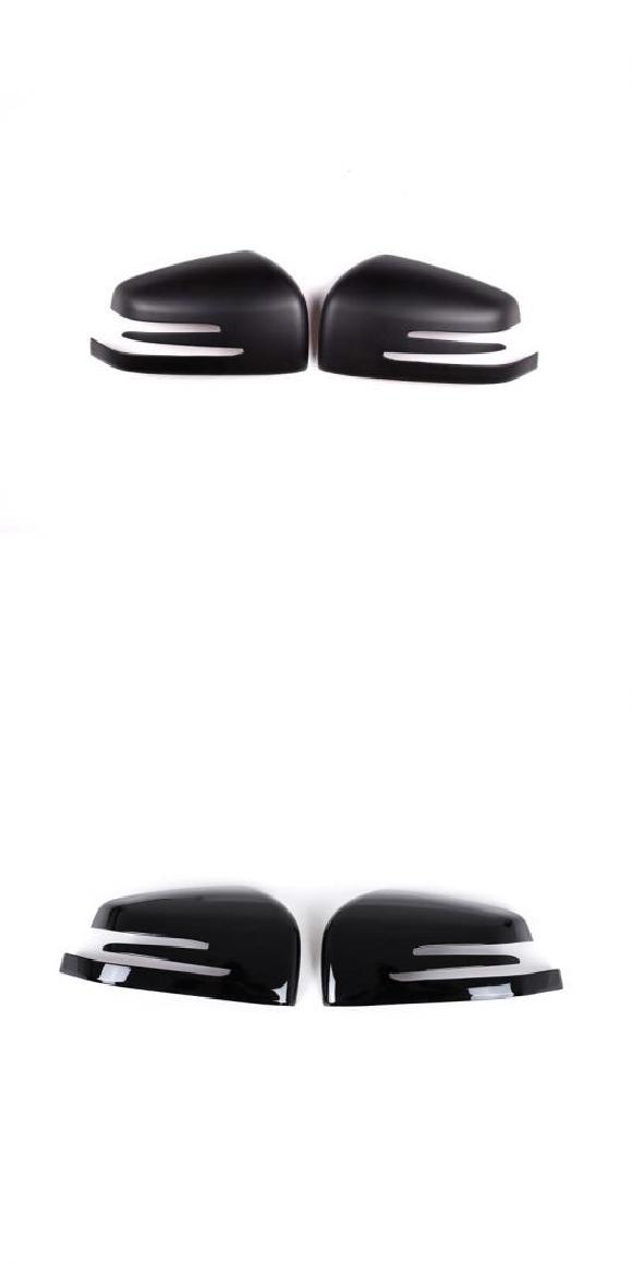 2ピース カーボンファイバー サイド バックミラー ミラー キャップ カバー トリム 適用: メルセデス・ベンツ G クラス W463 ML W166 GL X166 GLS X166 GLE W166 GLE マットブラック・ピアノブラック AL-PP-2932 AL Car parts
