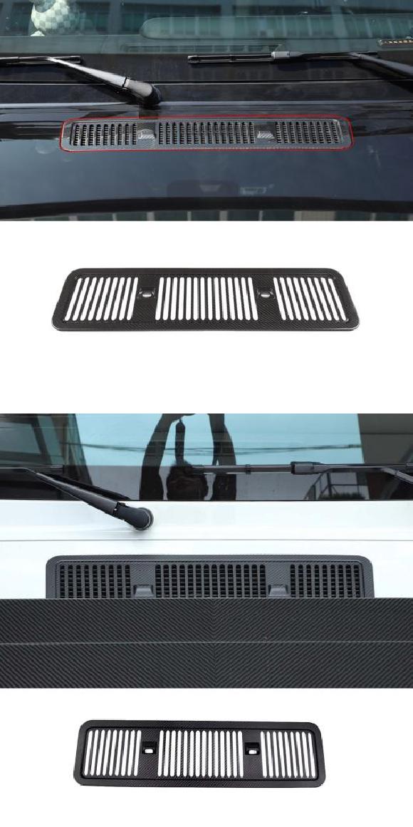 リアル カーボンファイバー フロント エンジン フード ボンネット ベント フード 通気口 トリム カバー 適用: カーボンファイバー・マット カーボンファイバー AL-PP-2935 AL Car parts