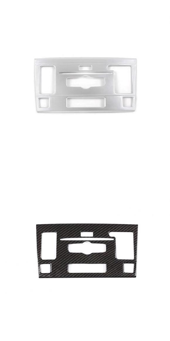 適用: メルセデス・ベンツ GLK X204 2010-2012 ボリューム CD モード ボタン フレーム ステッカー ABS クローム カーボンファイバー シルバー・カーボン調 AL-PP-3141 AL Interior parts for cars