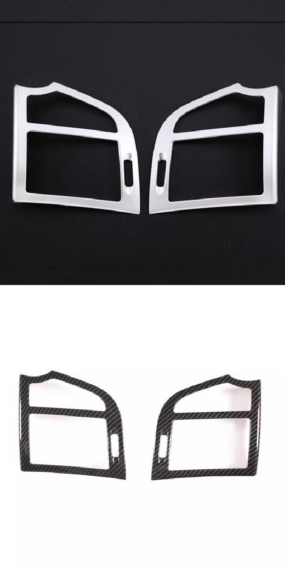 適用: メルセデス・ベンツ Sクラス W221 ダッシュボード サイド 通気口 パネル フレーム トリム 保護 カバー ABS カーボンファイバー アクセサリー シルバー・カーボン調 AL-PP-3172 AL Interior parts for cars|オートパーツエージェンシー