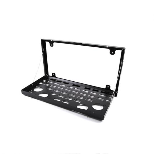 合金 テールゲート テーブル リア ドア カーゴ ラゲッジ キャリア 折り畳み式 シェルフ ストレージ ラック 適用: ランド ローバー/ROVER ディフェンダー 90 110 130 2004-2019 ブラック AL-PP-3499 AL Interior parts for cars