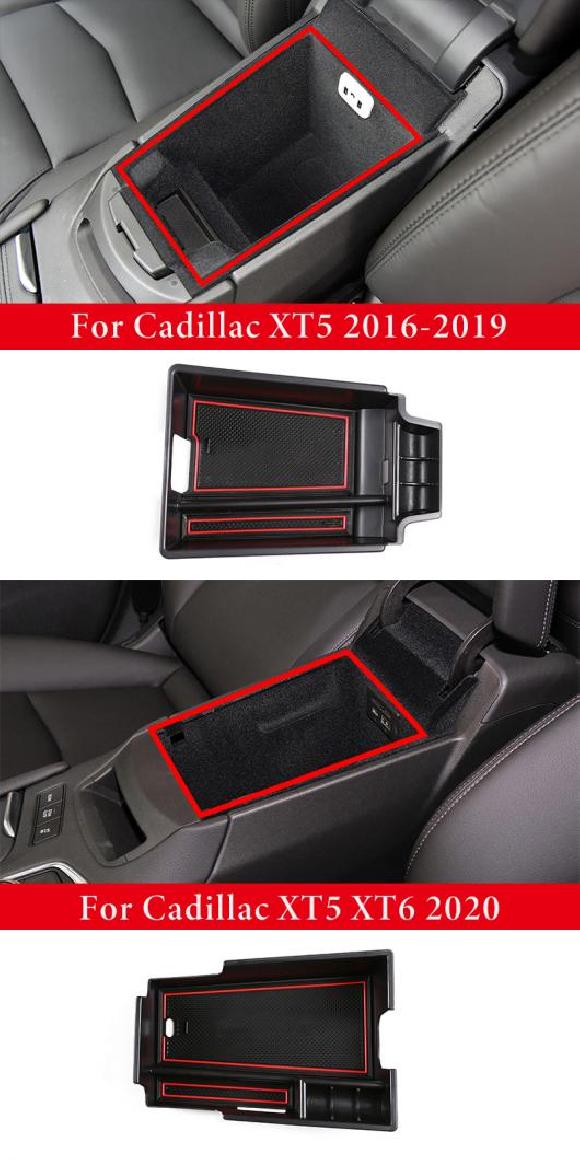 ABS プラスチック セントラル コントロール アームレスト ボックス ストレージ ボックス 適用: キャデラック/CADILLAC XT5 XT6 2016-2020 オート XT5 2016 2019・XT5 XT6 2020 AL-PP-3411 AL Interior parts for cars