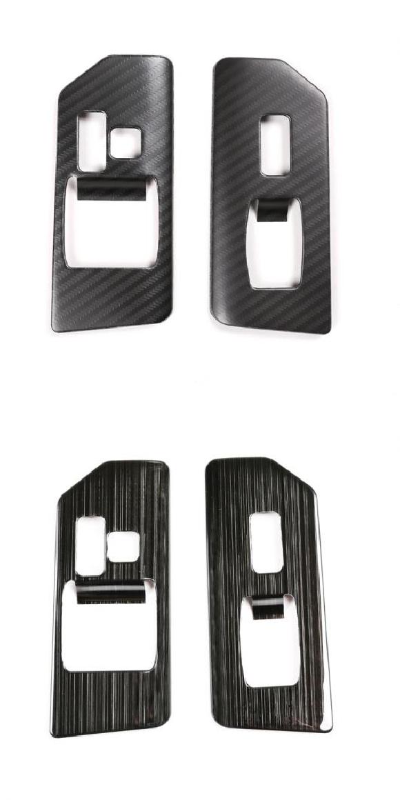 ステンレス スチール ウインドウ ガラス リフト スイッチ ボタン カバー トリム ステッカー 適用: トヨタ FJ クルーザー 2007-2021 オート インテリア アクセサリー タイプA・タイプB AL-PP-3473 AL Interior parts for cars