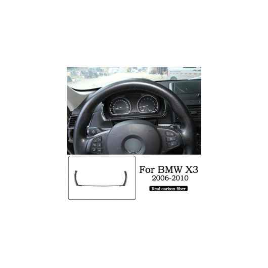 適用: BMW X3 E83 2006-2010 ソフト リアル カーボンファイバー調 インテリア 装飾 トリム フレーム 3D ステッカー デカール アクセサリー タイプ11 AL-PP-3364 AL Interior parts for cars