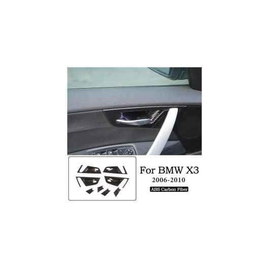カーボンファイバー調 ダッシュボード ギア コンソール パネル 装飾 ステッカー 適用: BMW X3 E83 2006-2010 インテリア アクセサリー タイプ7 AL-PP-3365 AL Interior parts for cars