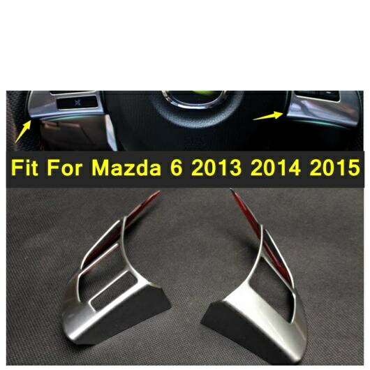 マット インテリア アクセサリー 適用: MAZDA6 2013 2014 2015 ABS ステアリング ホイール ボタン フレーム カバー トリム 2ピース/セット AL-PP-3893 AL Interior parts for cars 7,785円