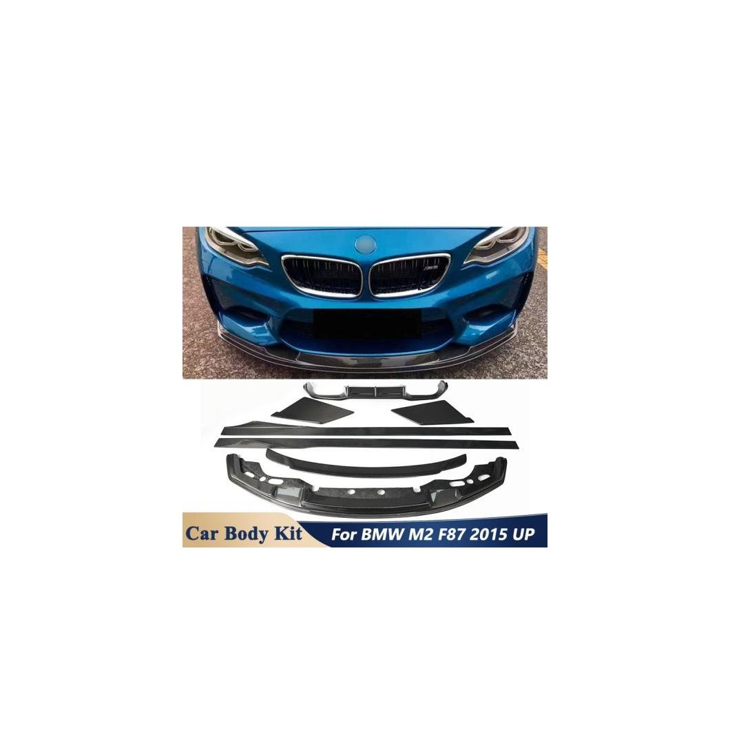 カーボンファイバー 素材 フロント バンパー リップ リア ディフューザー スポイラー サイド スカート 適用: BMW M2 F87 2015 + チューニング カーボン AL-OO-1746 AL Exterior parts for cars｜オートパーツエージェンシー