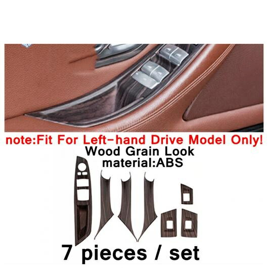 自動車 スタイリング インナー ドア アームレスト ハンドル パネル ウインドウ リフト ダウン スイッチ カバー トリム ABS 適用: BMW 5シリーズ F10 520I 2011-2016 タイプ1 AL-PP-4014 AL Interior parts for cars|オートパーツエージェンシー