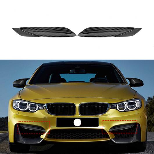 ドライ カーボンファイバー フロント バンパー スプリッター リップ エプロン ラップ アングル プロテクター 通気口 適用: BMW 4シリーズ F82 F83 2014-2020 チューニング アッパー パーツ AL-OO-2660 AL Exterior parts for cars|オートパーツエージェンシー