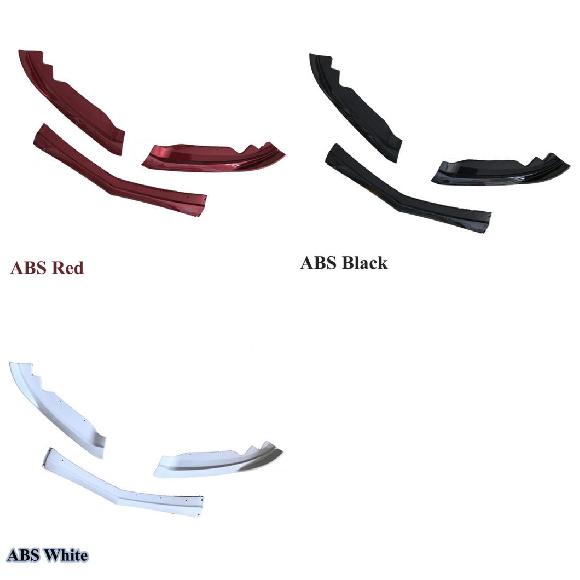 1セット フロント バンパー リップ カーボンファイバー/ABS エクステリア パーツ カバー トリム 適用: キャデラック/CADILLAC ATSL 2014-2016 ABS レッド～ABS ホワイト AL-OO-2442 AL Exterior parts for cars