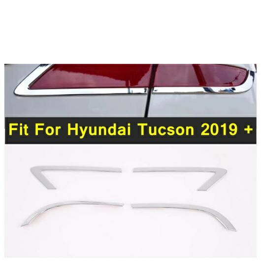 エクステリア スペア パーツ 適用: ヒュンダイ/現代/HYUNDAI ツーソン 2019 2020 リア フォグライト ランプ カバー ガーニッシュ アウター フォグライト トリム 4ピース AL-PP-4184 AL Exterior parts for cars