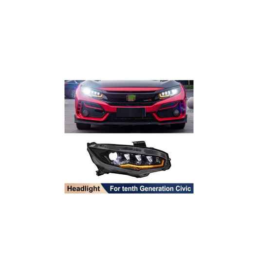 ライト ヘッドライト アセンブリ 適用: ホンダ 10代目 シビック LED デイタイム ランニング スター フロント ライト チューニング 1 ペア AL-OO-2726 AL Car parts